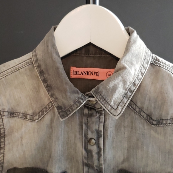 BLANKNYC Girls denim long sleeve - Picture 3 of 4